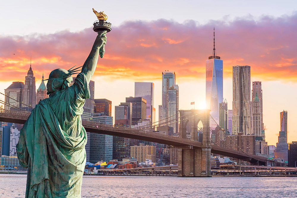 Statue of Liberty Looking Out at the City - New York Collection Attorney