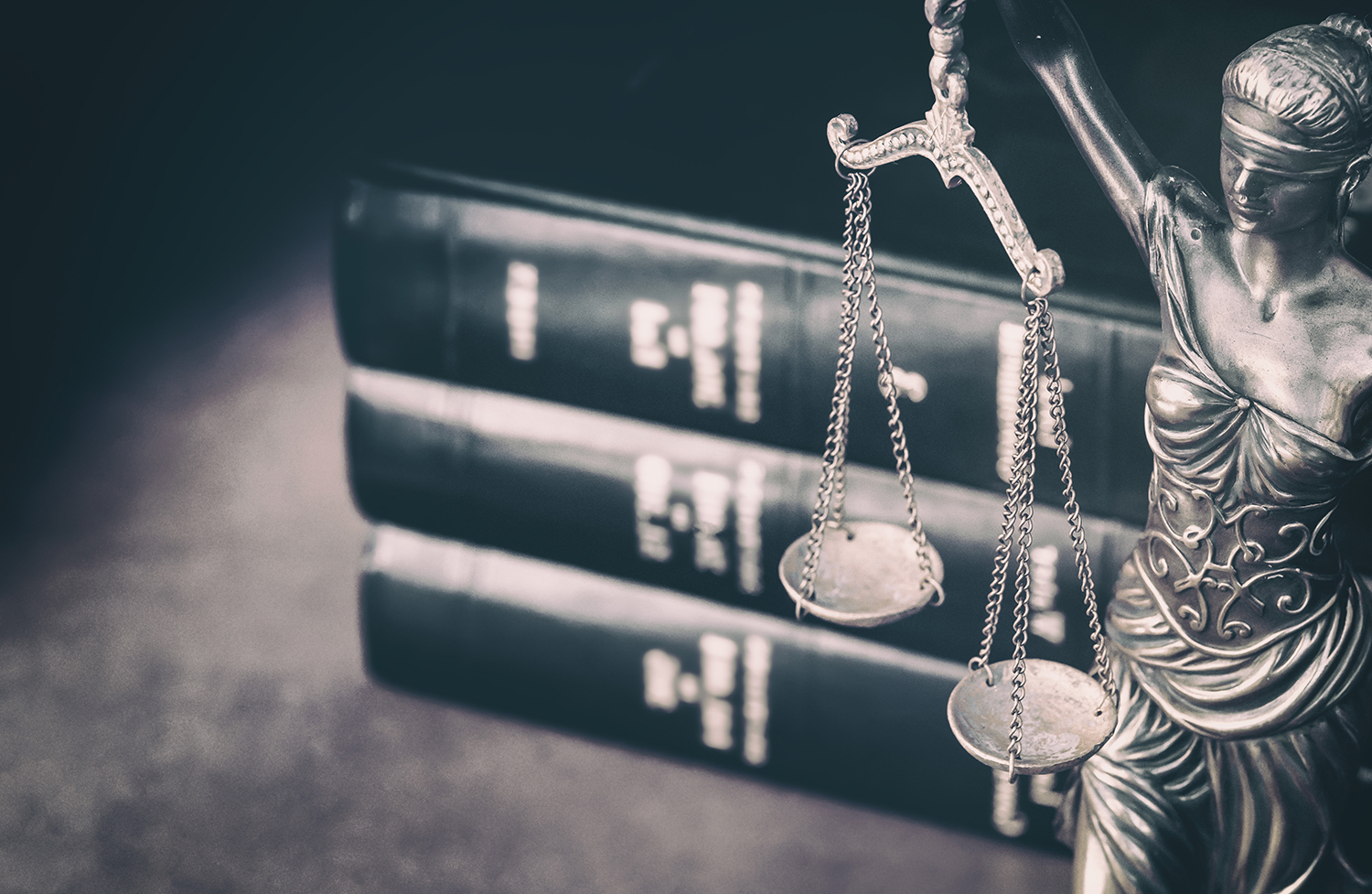 Scales of Justice and legal law books